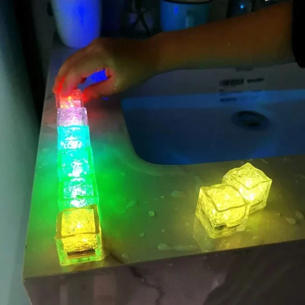 12PCS Baby Bath Bathtub LED Light Up Toys Colorful Waterproof Glowing Bath Toys for Boys Girls Infant Birthday Xmas Gift - Image 2